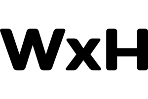 WxH logo black